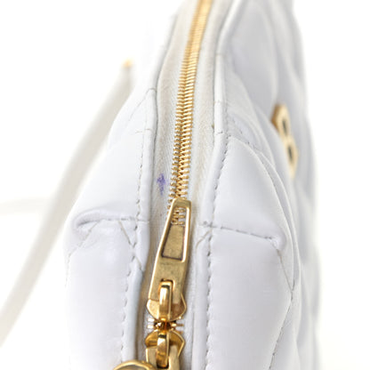 Balenciaga Nappa Calfskin Quilted Touch B Camera Shoulder Bag White 10 of 12