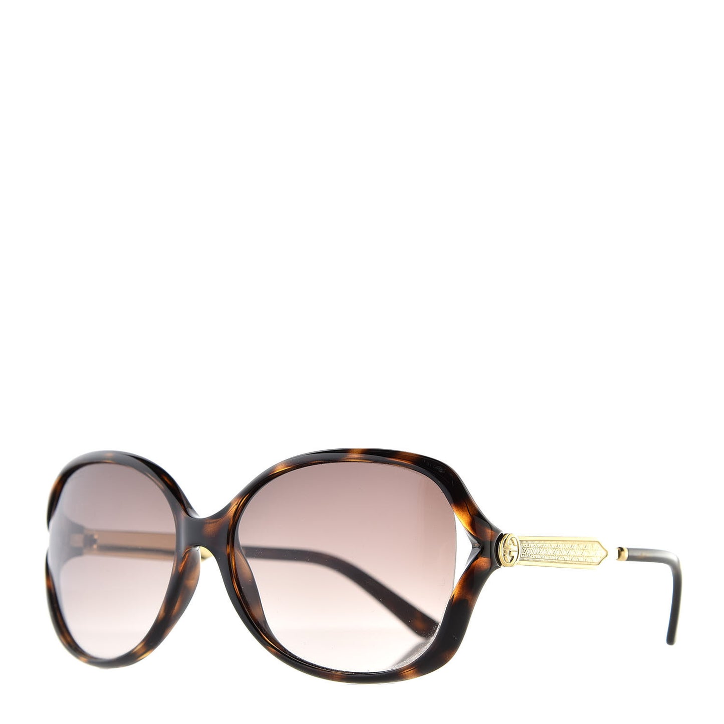 Acetate Oversized Butterfly Sunglasses GG 0076S Havana