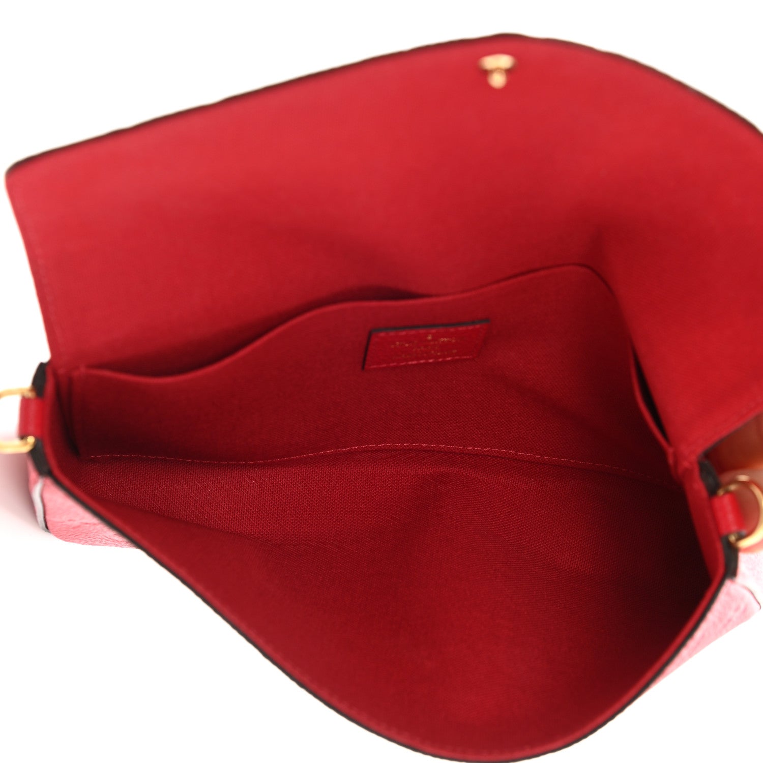 Louis Vuitton Empreinte Pochette Felicie Chain Wallet Scarlet 6 of 11