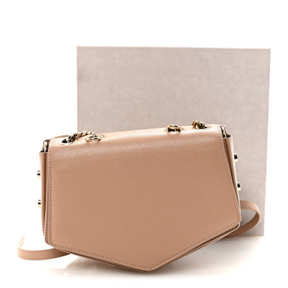 Jimmy Choo Soft Grained Goatskin Arrow Crossbody Bag With Chain Ballet Pink 10 of 10