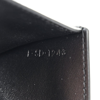 Celine Calfskin Compact Triomphe Wallet With Coin Purse Black 9 of 13