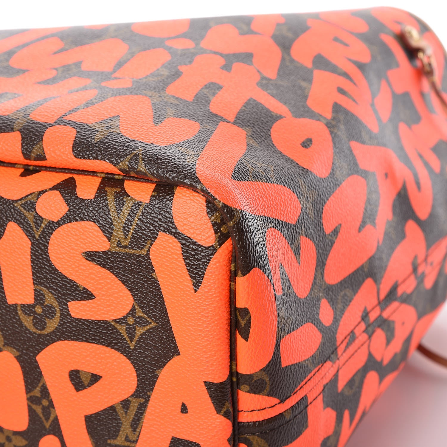 Louis Vuitton Monogram Graffiti Neverfull GM Orange 10 of 14