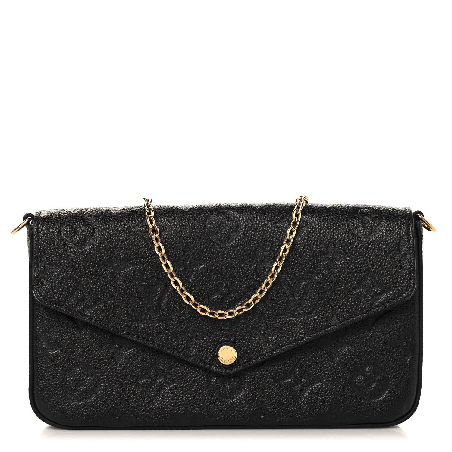 Louis Vuitton Empreinte Pochette Felicie Chain Wallet Black 1 of 11
