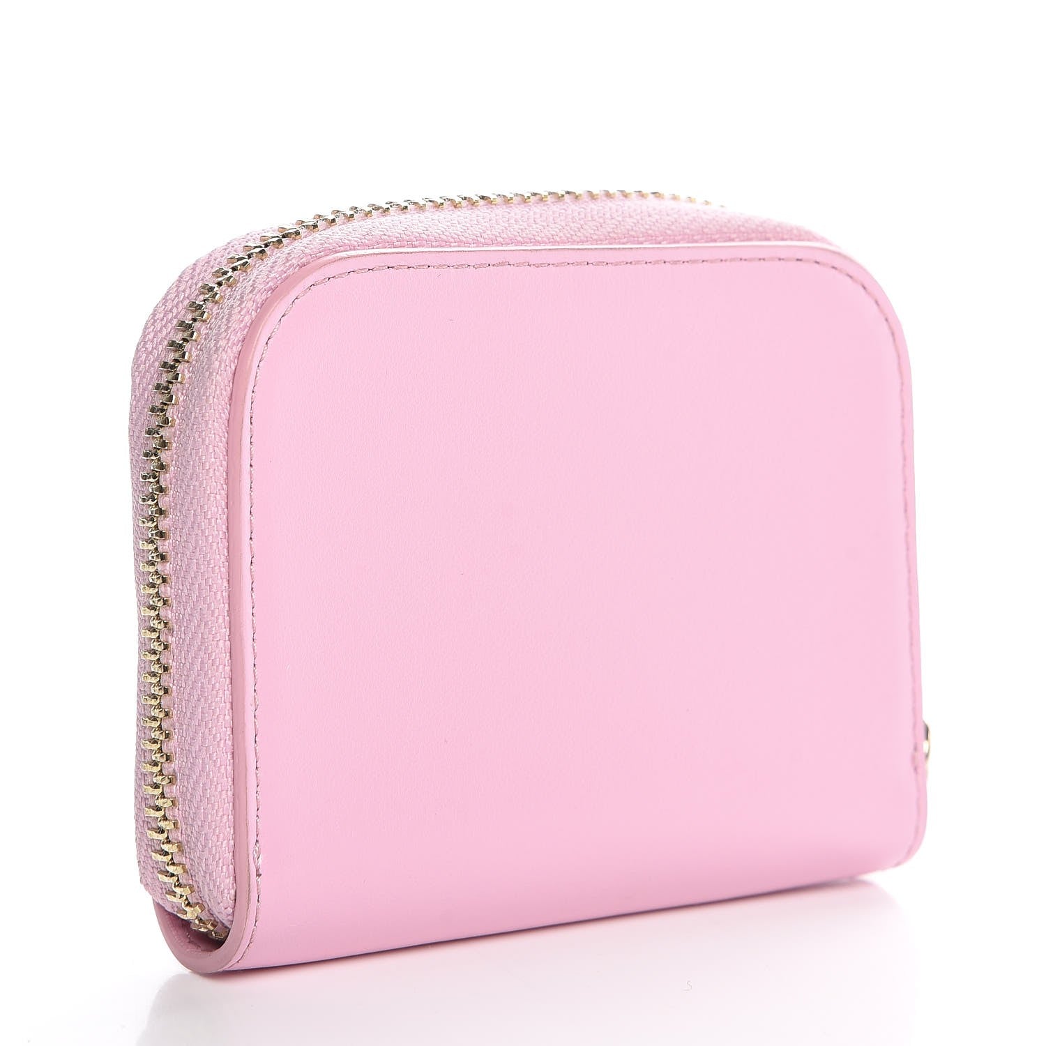 Versace Calfskin Medusa Compact Zip Around Wallet Pink 3 of 7