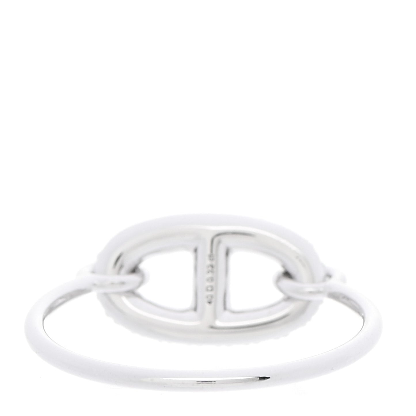 18K White Gold Diamond Farandole Ring 54 6.75