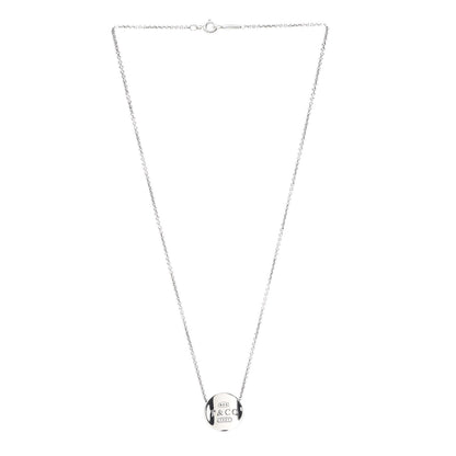 Tiffany Sterling Silver 1837 Round Pendant Necklace 3 of 6