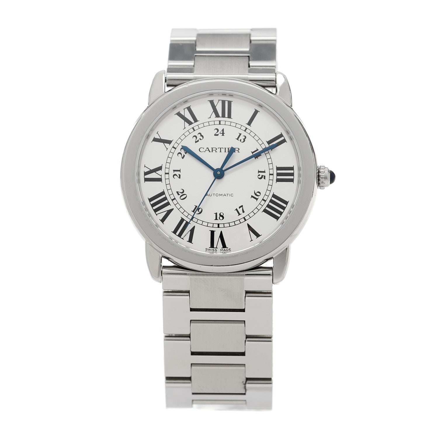 Cartier Stainless Steel 36mm Ronde Solo Automatic Watch 1 of 5