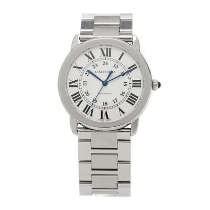 Cartier Stainless Steel 36mm Ronde Solo Automatic Watch 1 of 5