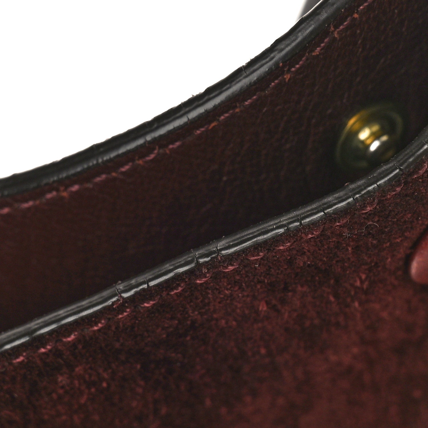 Celine Smooth Calfskin Suede Medium Trapeze Burgundy 10 of 10