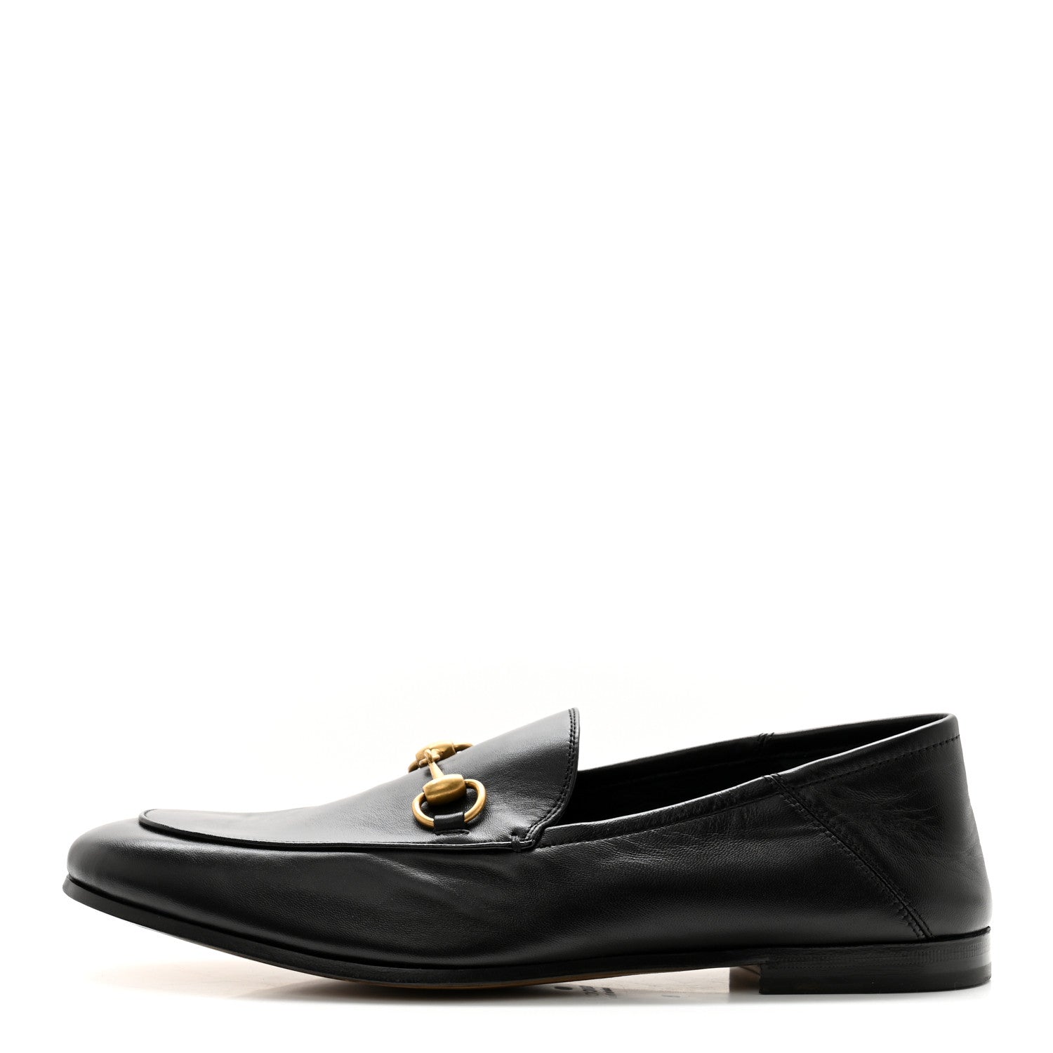 Gucci Lambskin Mens Brixton Horsebit Loafers 8 Black 1 of 12