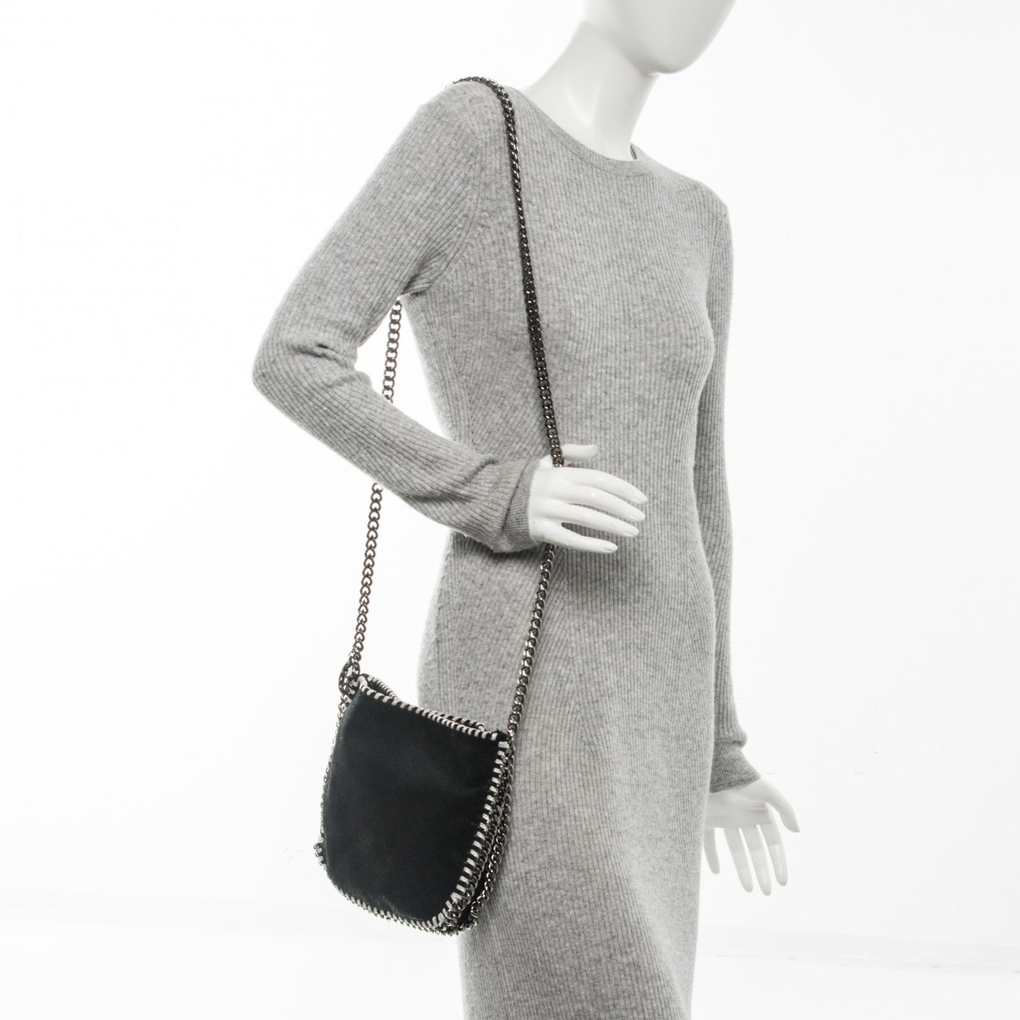 Shaggy Deer Falabella Crossbody Bag Black