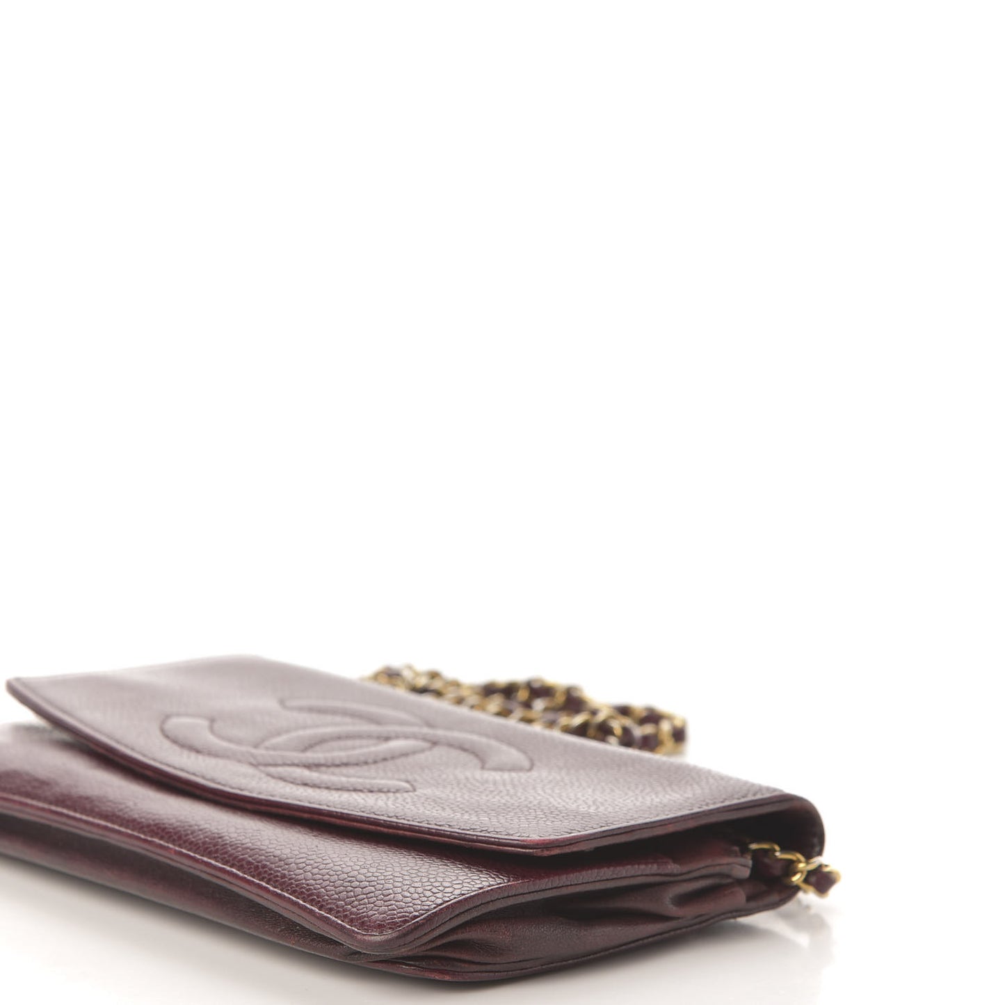 Caviar Timeless CC Wallet on Chain WOC Dark Red