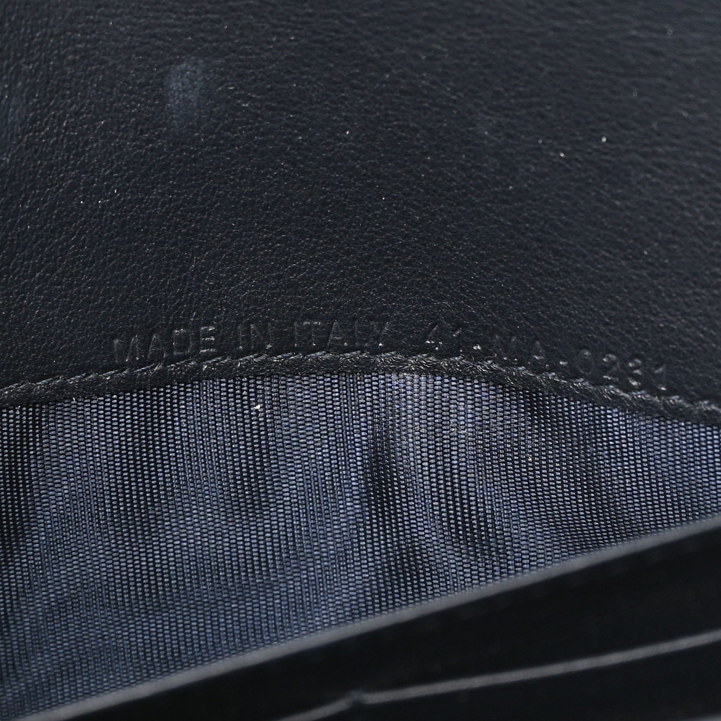 Oblique Saddle Chain Long Wallet Blue