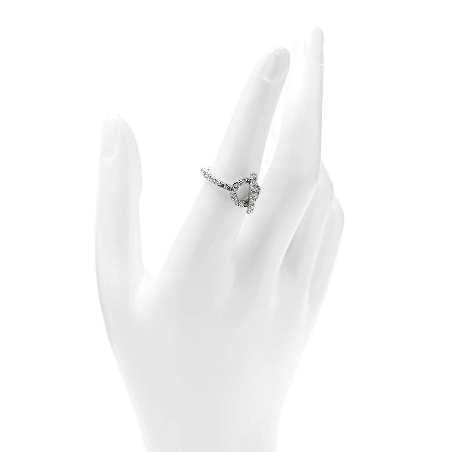 18K White Gold Diamond Finesse Ring 54 6.75
