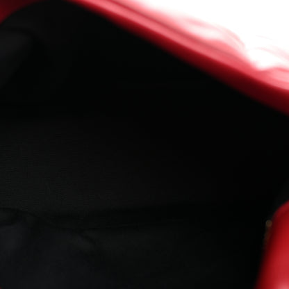Saint Laurent Lambskin Quilted Small Loulou Puffer Monogram Chain Satchel Opyum Red 5 of 11