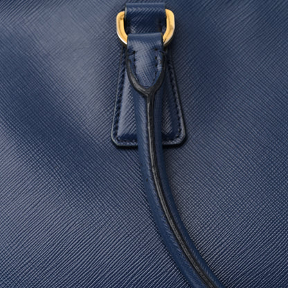 Prada Saffiano Lux Large Galleria Double Zip Tote Bluette 25 of 28