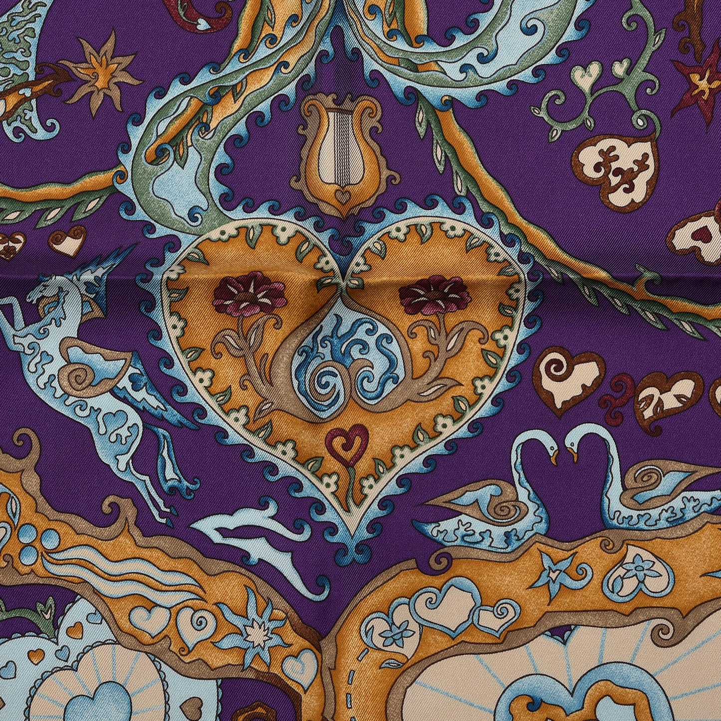 Silk De Tout Coeur Scarf 90
