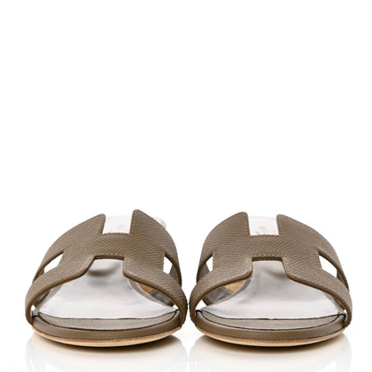 Hermes Epsom Oasis Sandals 38 Etoupe 4 of 18