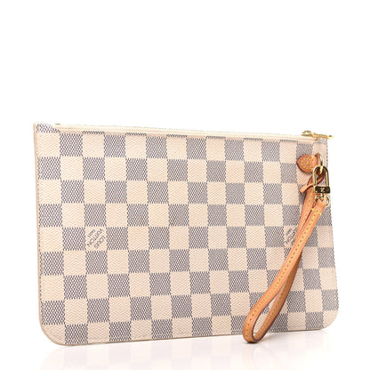 Louis Vuitton Damier Azur Neverfull MM GM Pochette 3 of 6