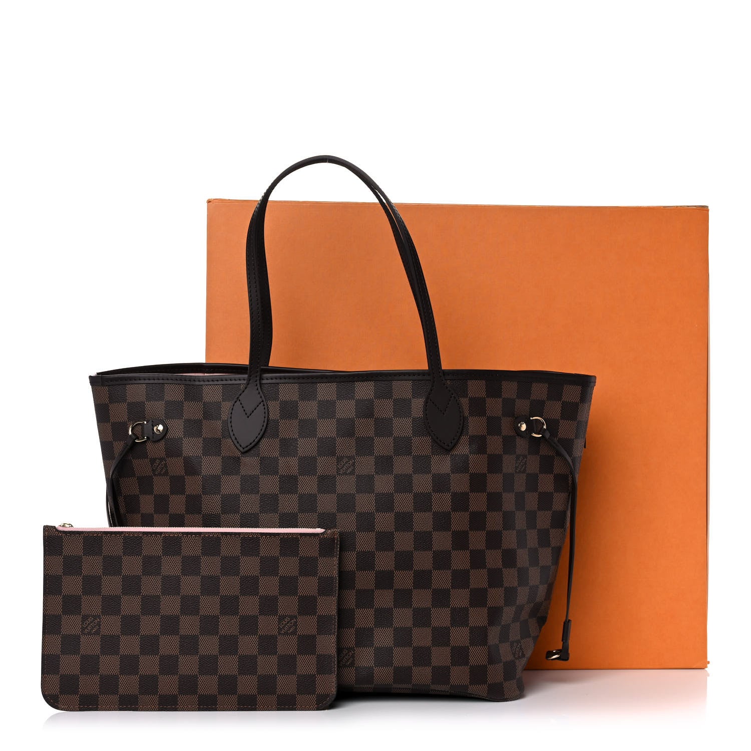 Louis Vuitton Damier Ebene Neo Neverfull MM Rose Ballerine 10 of 10