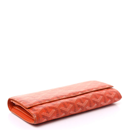 Goyard Goyardine Varenne Long Wallet Orange 4 of 10