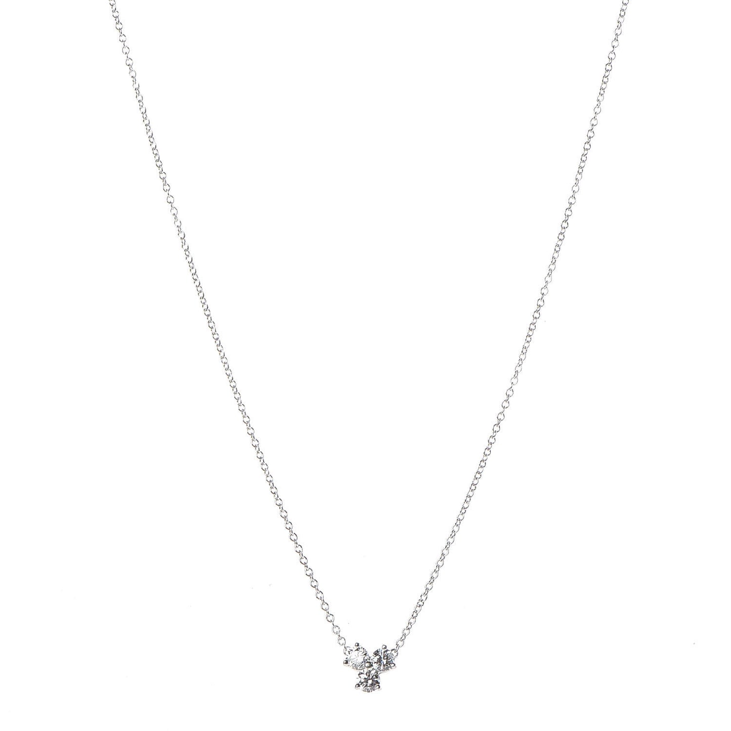 Platinum Diamond Aria Pendant Necklace
