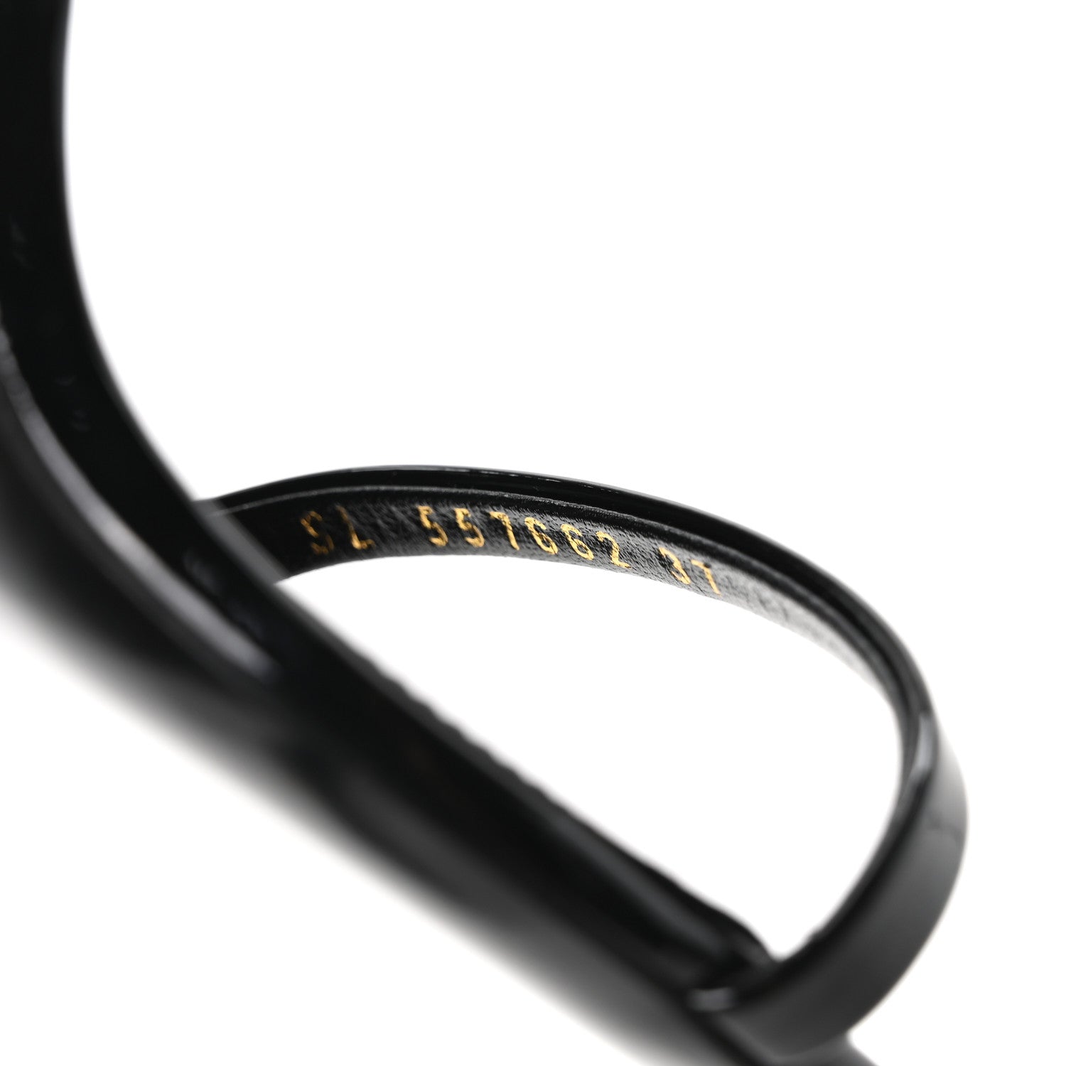 Saint Laurent Patent Calfskin Opyum 110 Sandals Black Gold 37 Black Gold 18 of 20