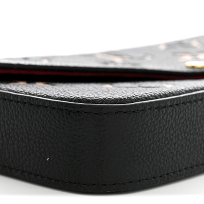 Louis Vuitton Empreinte Monogram Giant Felicie Pochette Black Beige 8 of 10