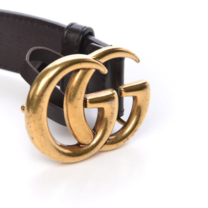 Gucci Moon Calfskin Double G 30mm Belt 90 36 Dark Cocoa 7 of 8