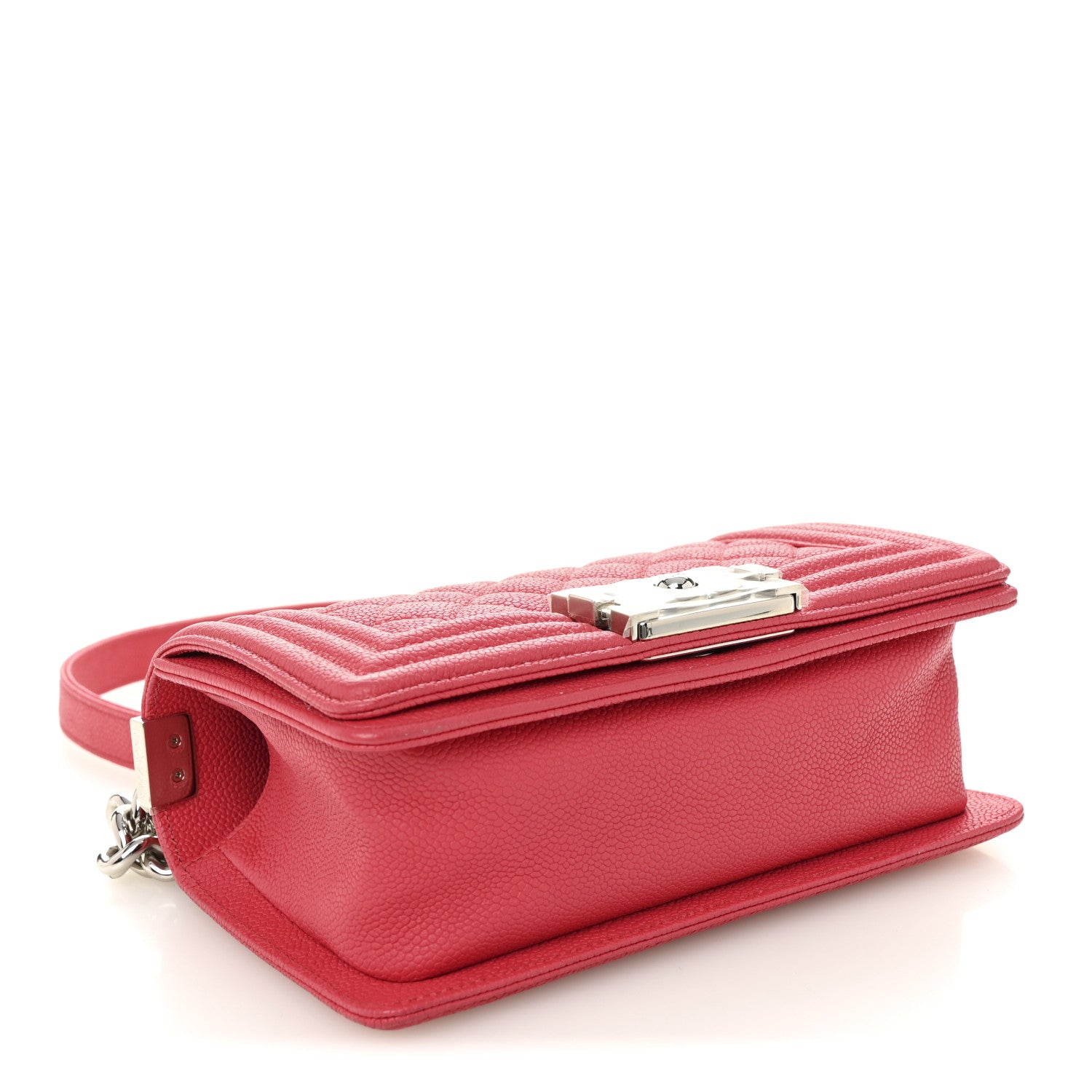 Chanel Caviar Quilted Small Boy Flap Red 4 of 11