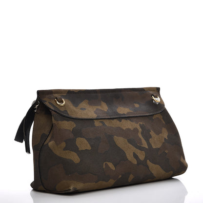 Burberry Prorsum Suede Fringe Camoflauge Clutch Multicolor 3 of 9
