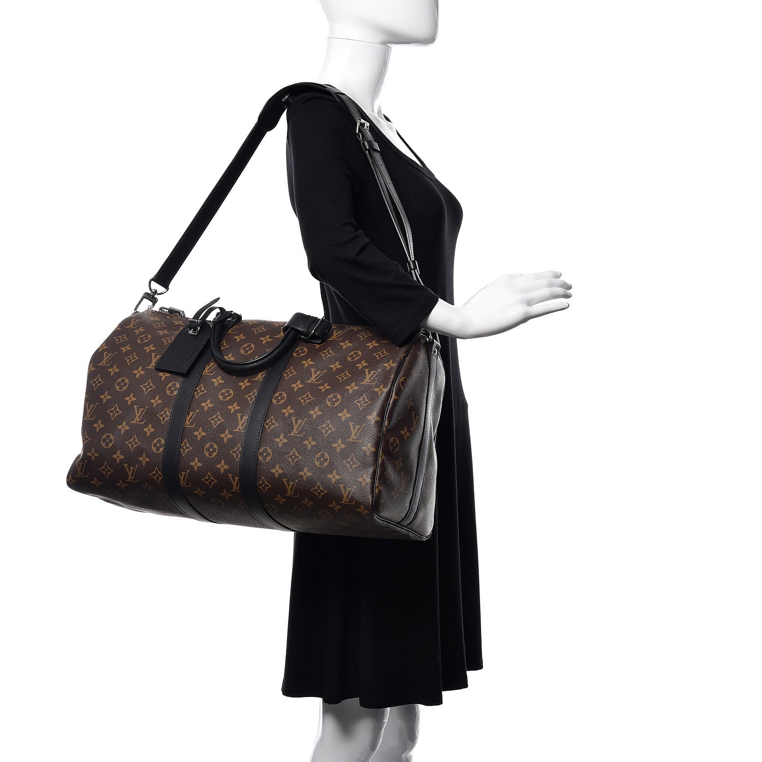 Louis Vuitton Monogram Macassar Keepall Bandouliere 45 2 of 9