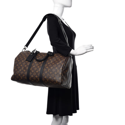 Louis Vuitton Monogram Macassar Keepall Bandouliere 45 2 of 9