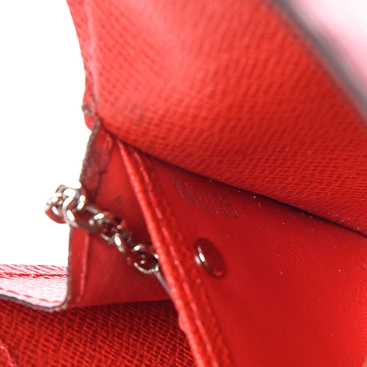 Epi Key Pouch Coquelicot