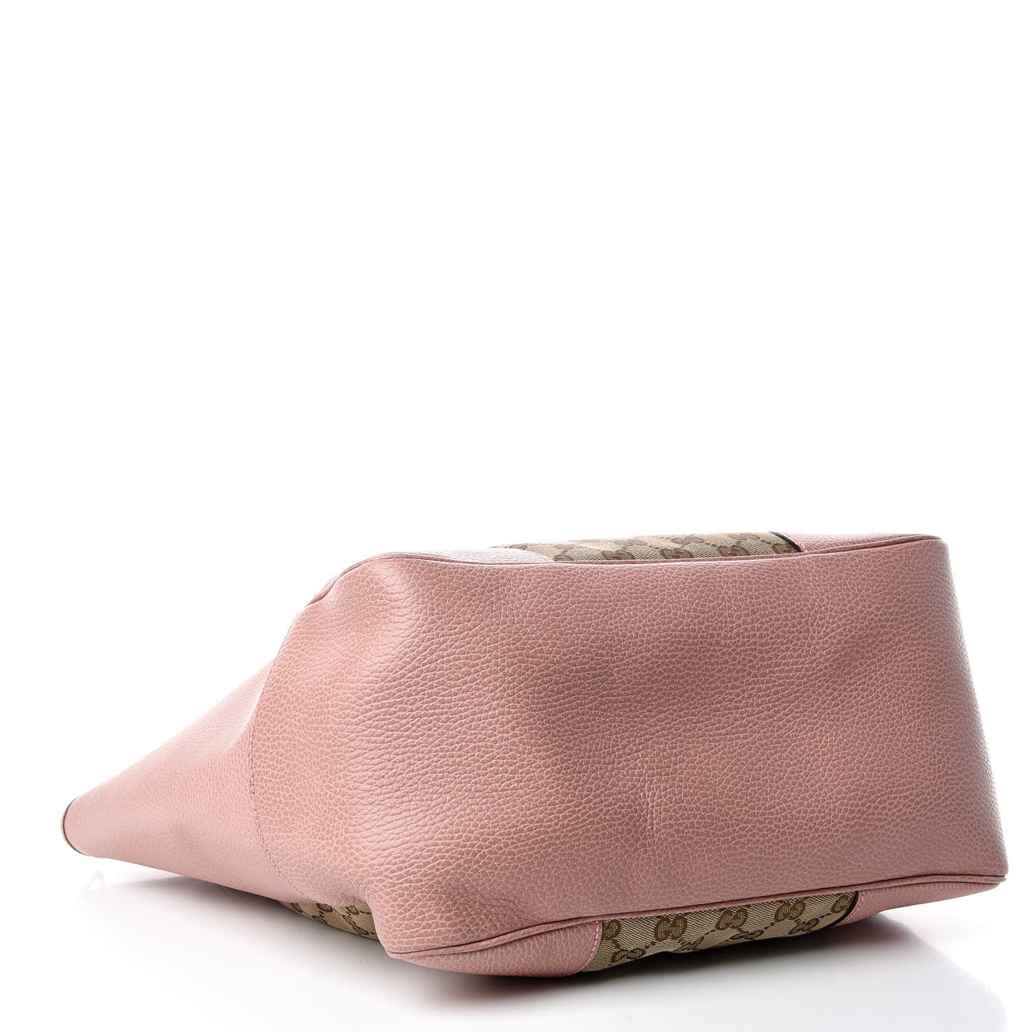 Monogram Bree Zippered Tote Beige Soft Pink