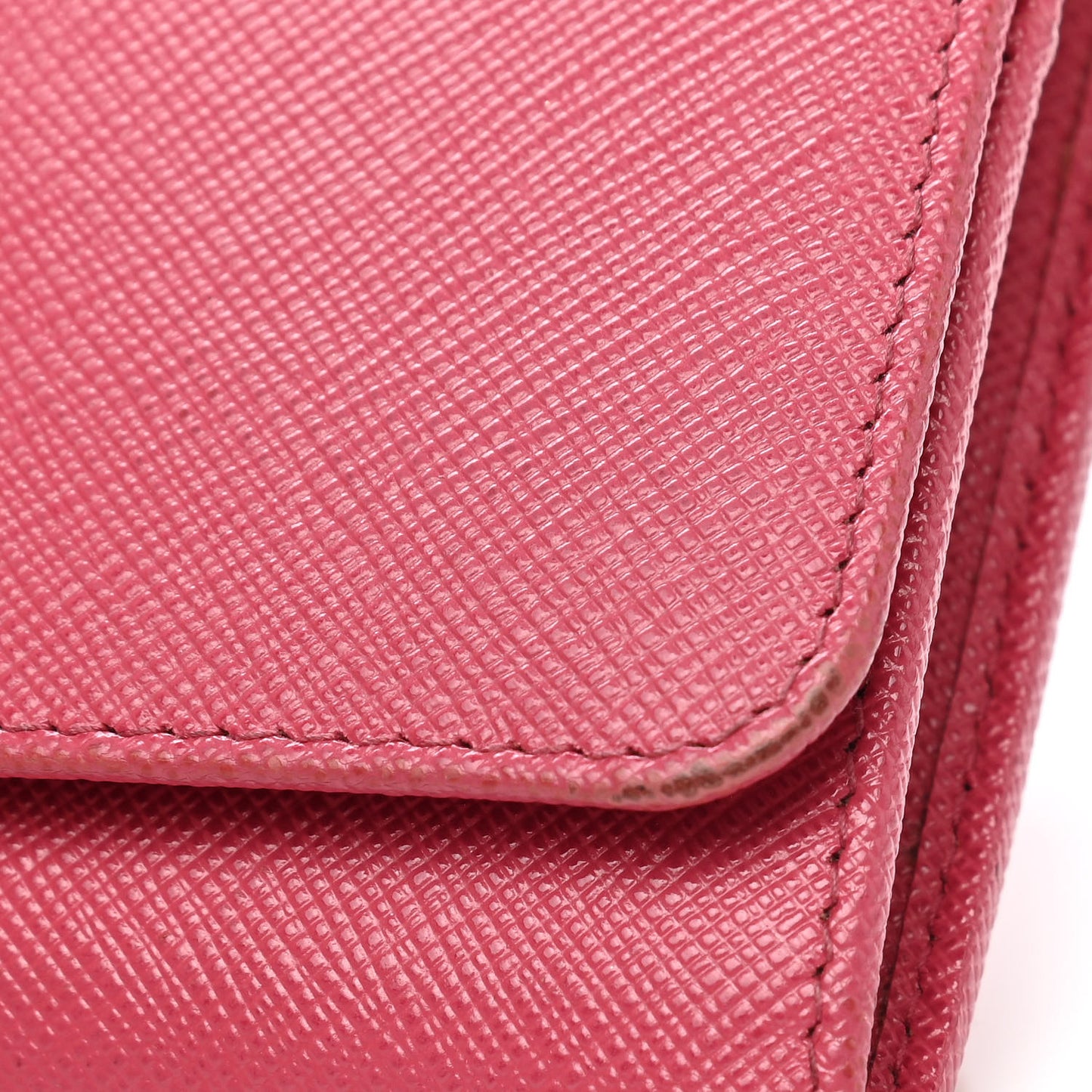 Saffiano Metal Continental Flap Wallet Peonia