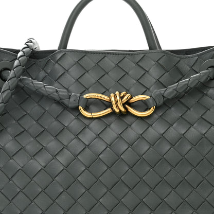 Bottega Veneta Nappa Intrecciato Medium Andiamo Shoulder Bag Slate 7 of 9