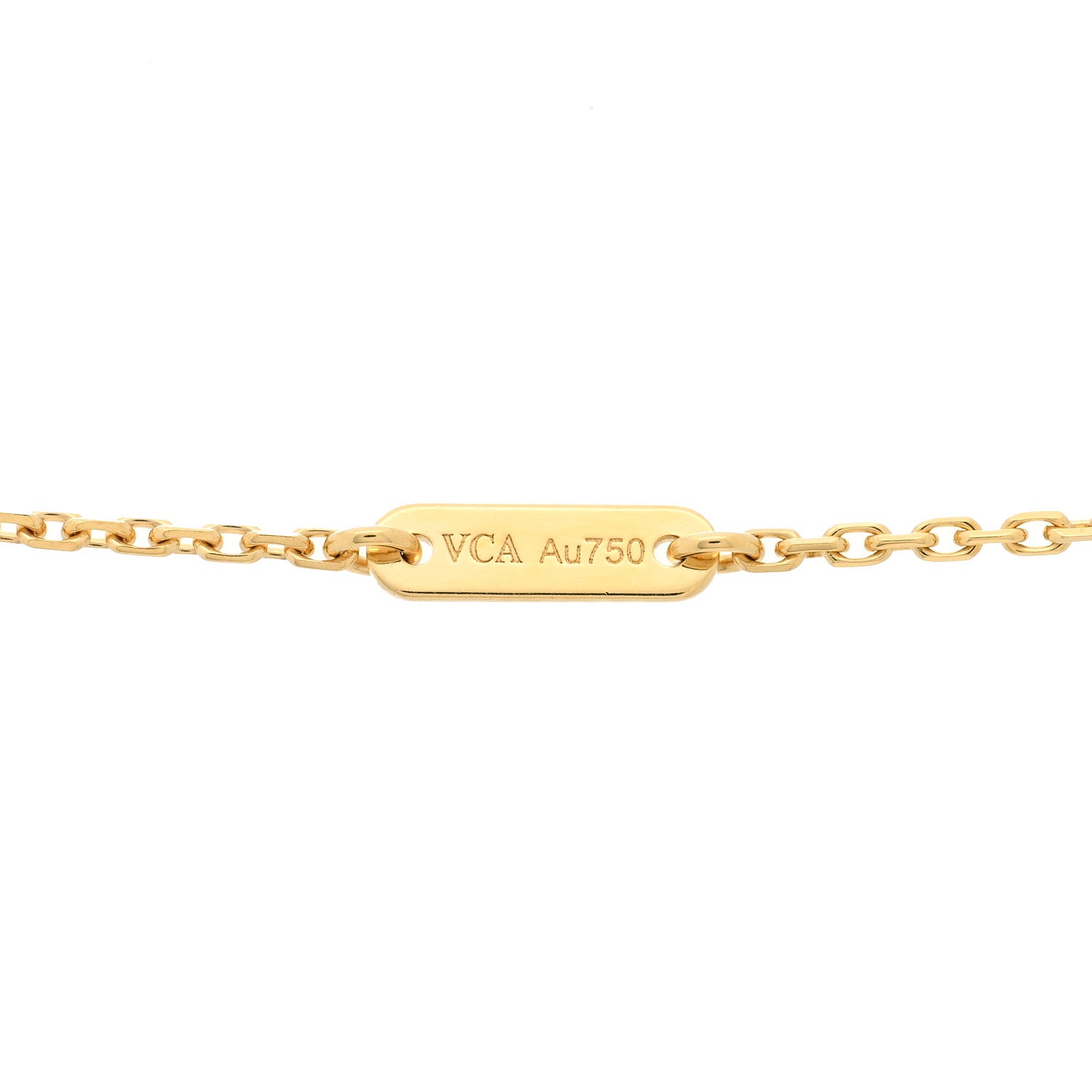 Van Cleef & Arpels 18K Yellow Gold Mother of Pearl Sweet Alhambra Butterfly Pendant Necklace 5 of 6