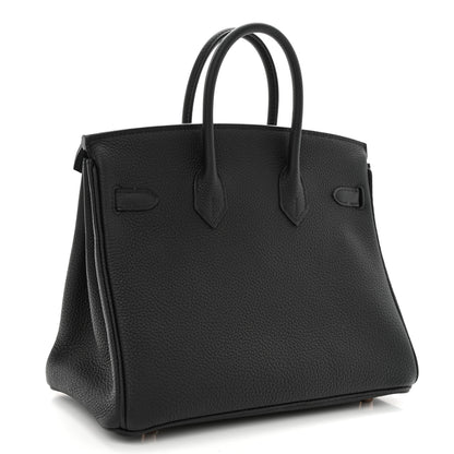 Hermes Togo Birkin 25 Black 3 of 12