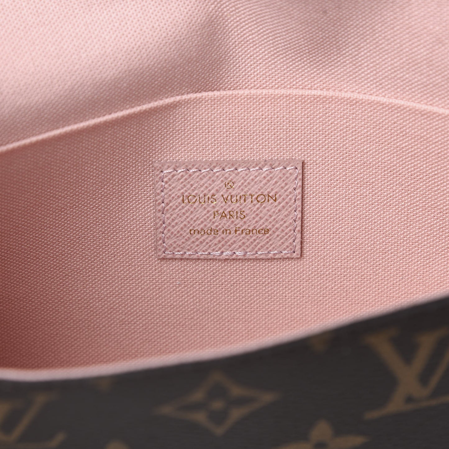 Monogram Valentine Dog Pochette Felicie Chain Wallet