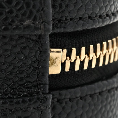 Chanel Caviar Quilted Small CC Filigree Vanity Case Black 12 of 14