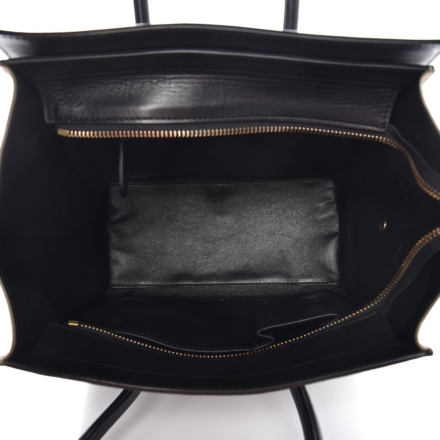 Smooth Calfskin Suede Micro Tri-Color Luggage Almond