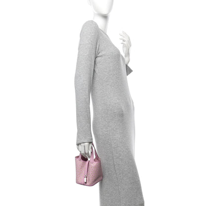Hermes Swift Micro Lucky Daisy Picotin Lock Mauve Sylvestre 2 of 11
