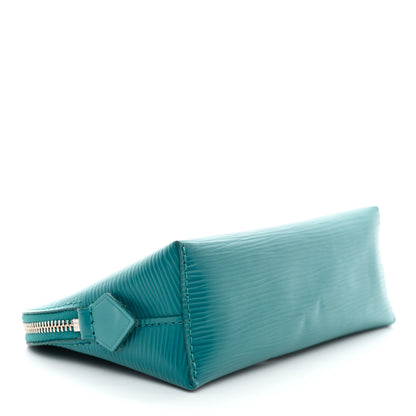 Louis Vuitton Epi Cosmetic Pouch Cyan 4 of 6