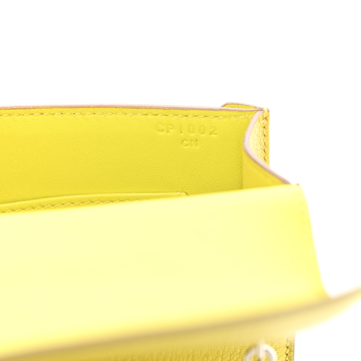 Hermes Chevre Mysore Mini Verrou Chaine Bag Lime 6 of 10