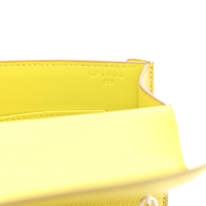 Hermes Chevre Mysore Mini Verrou Chaine Bag Lime 6 of 10