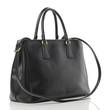 Prada Saffiano Medium Galleria Double Zip Tote Black 3 of 17