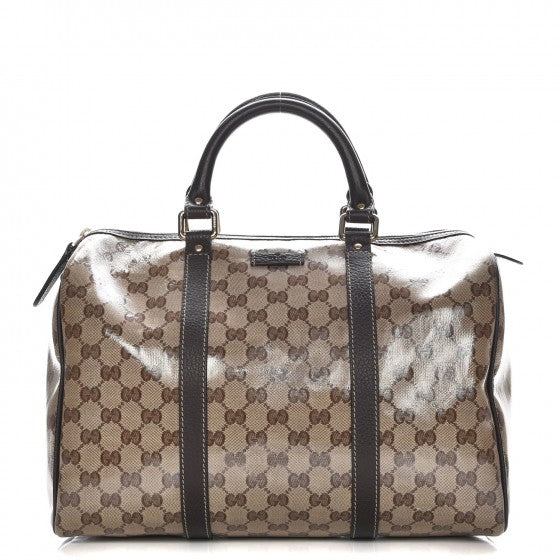 Gucci Crystal Monogram Medium Joy Boston Dark Brown 1 of 1