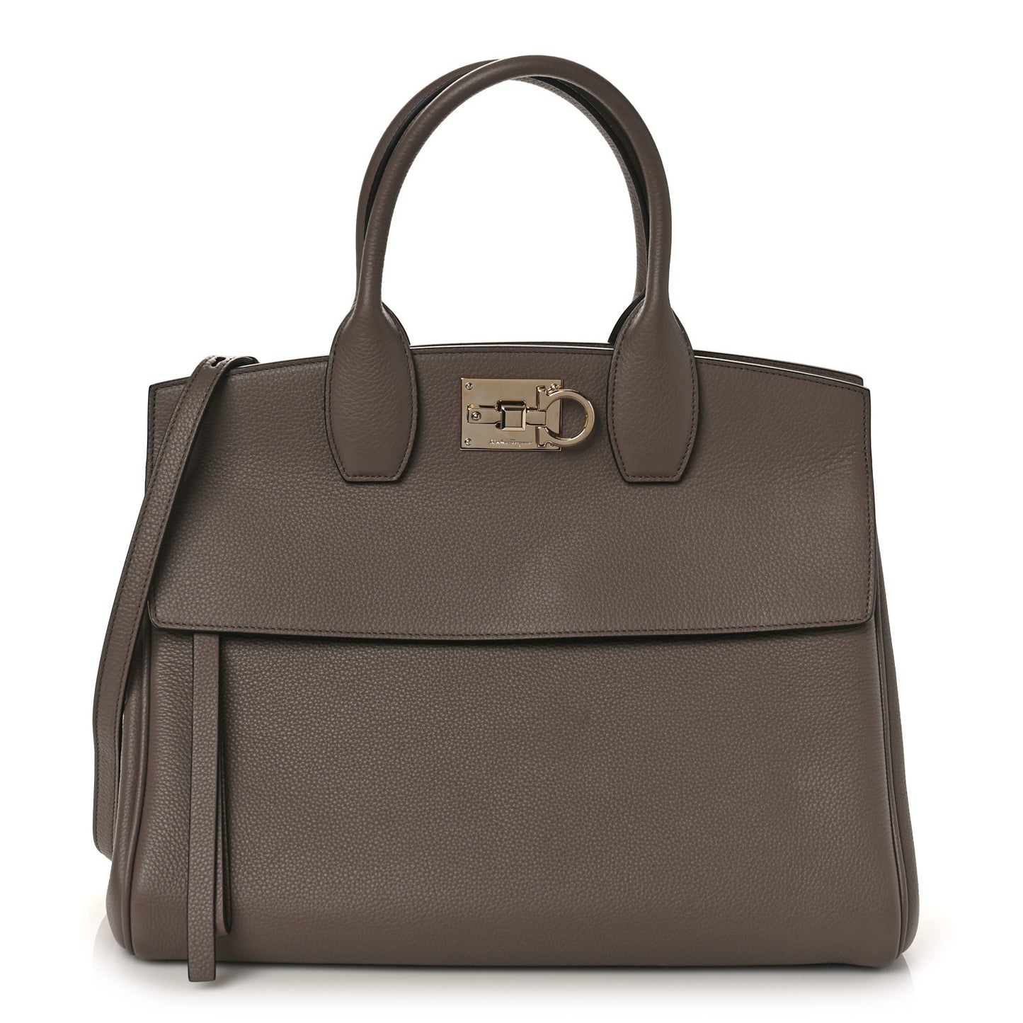Calfskin Large Studio Bag Caraway Seed
