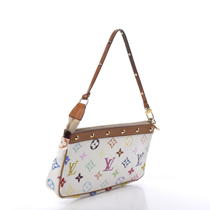 Louis Vuitton Monogram Multicolor Pochette Accessories White 2 of 14